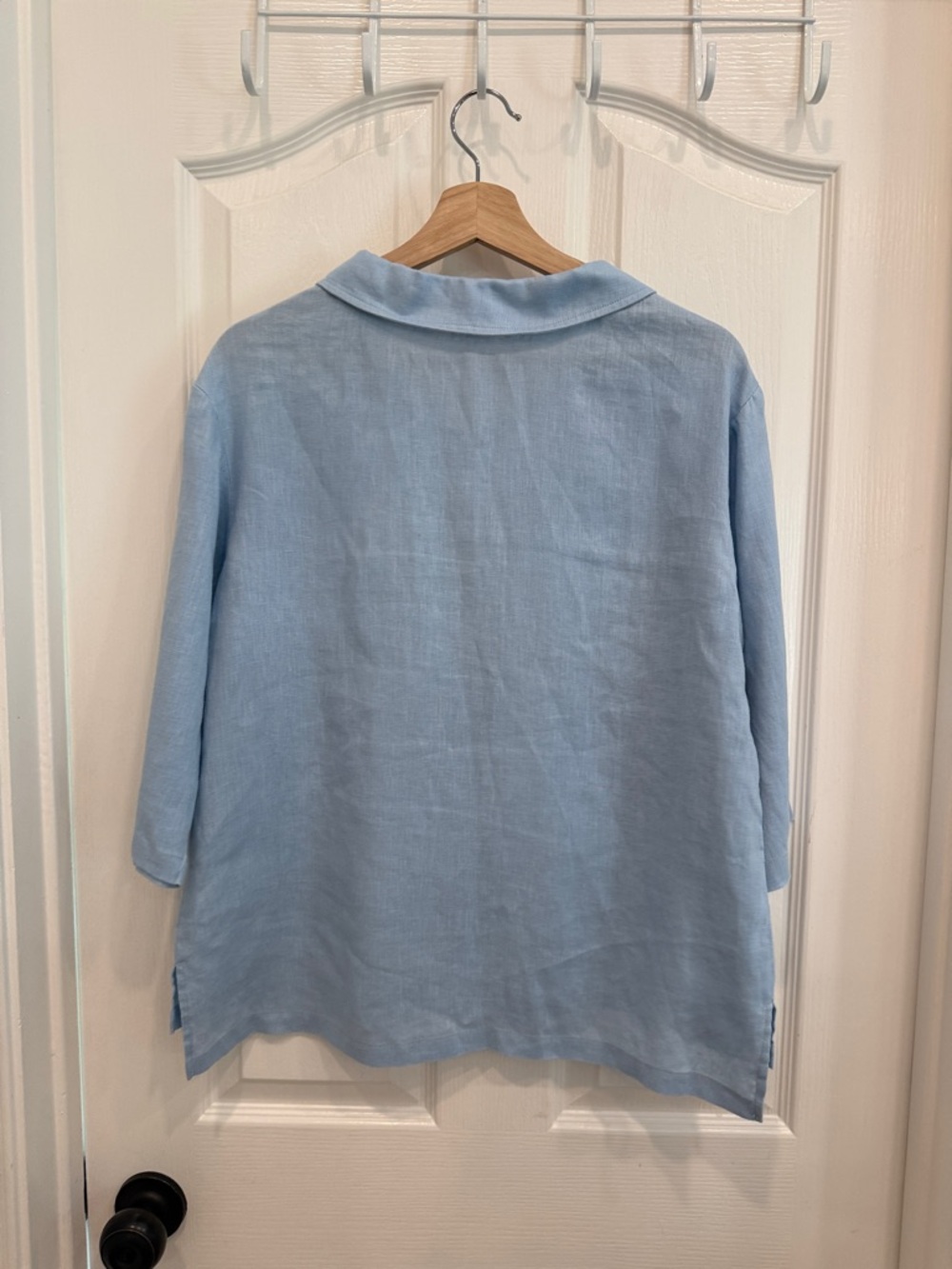 Lintico shawl collar linen blouse - Picture 9 of 9